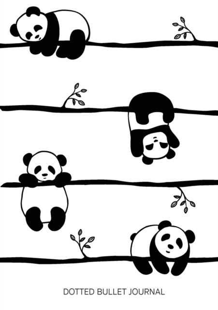 Cute Pandas - Dotted Bullet Journal : Medium A5 - 5.83X8.27, Paperback / softback Book