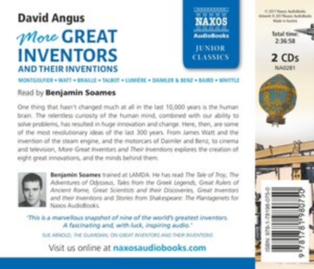 More Great Inventors and Their Inventions, CD-Audio Book