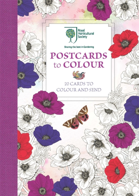 RHS Postcards to Colour : 20 Cards to Colour and Send, Postcard book or pack Book
