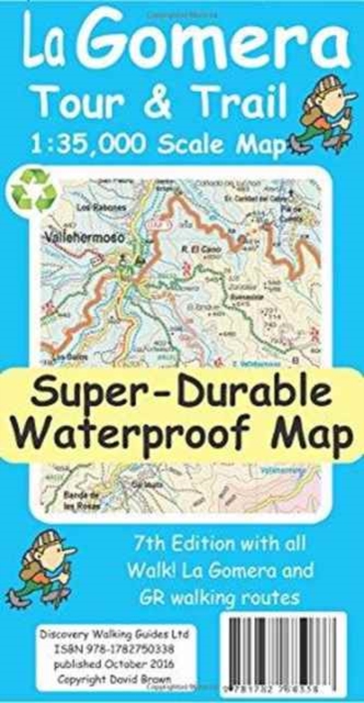La Gomera Tour & Trail Super-Durable Map, Sheet map, folded Book