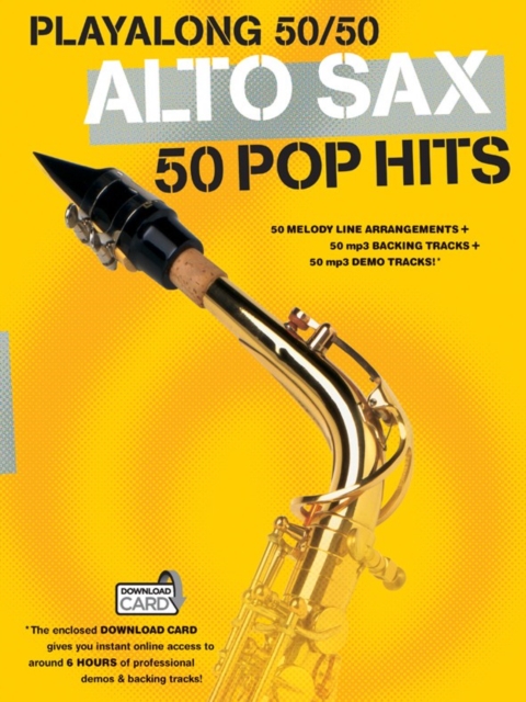 Playalong 50/50 : Alto Sax - 50 Pop Hits, Book Book