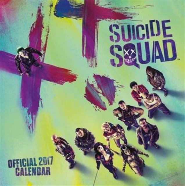 Suicide Squad Official 2017 Square Calendar, Calendar Book