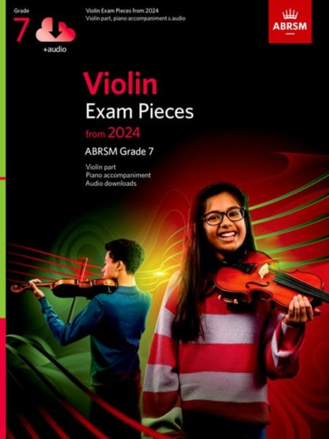 Violin Exam Pieces from 2024, ABRSM Grade 7, Violin Part, Piano Accompaniment & Audio, Sheet music Book