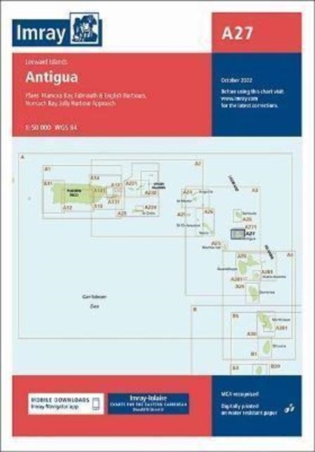 Imray Chart A27 : Antigua, Paperback / softback Book