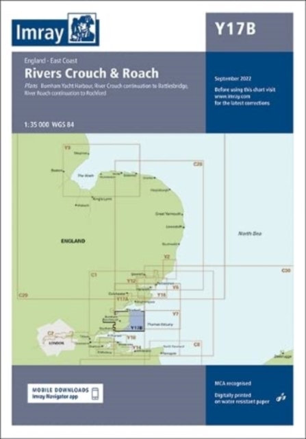 Y17B : The Rivers Crouch and Roach, Sheet map, folded Book