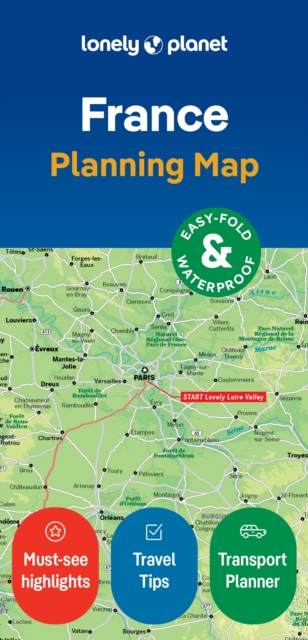 Lonely Planet France Planning Map, Sheet map, folded Book