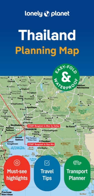 Lonely Planet Thailand Planning Map, Sheet map, folded Book
