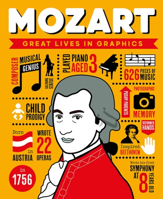 Great Lives in Graphics: Wolfgang Amadeus Mozart, Hardback Book
