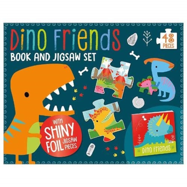 Dino Friends Book and Jigsaw Box Set, Multiple-component retail product, boxed Book