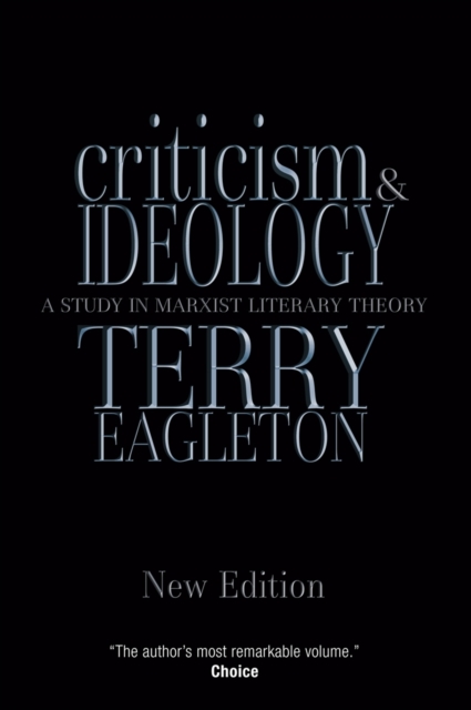 Criticism and Ideology : A Study in Marxist Literary Theory, EPUB eBook
