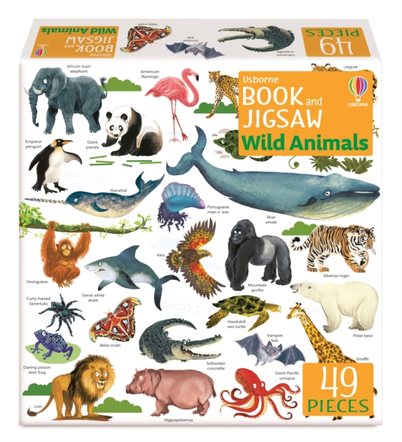 Usborne Book and Jigsaw Wild Animals, Paperback / softback Book