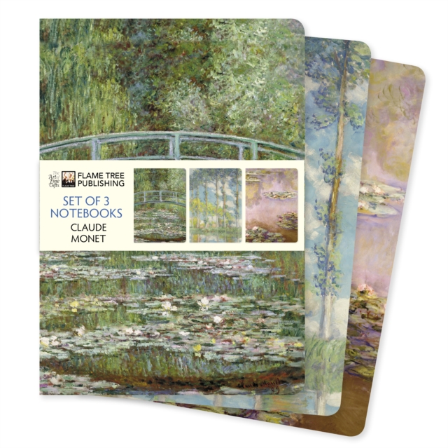 Claude Monet Set of 3 Standard Notebooks, Notebook / blank book Book