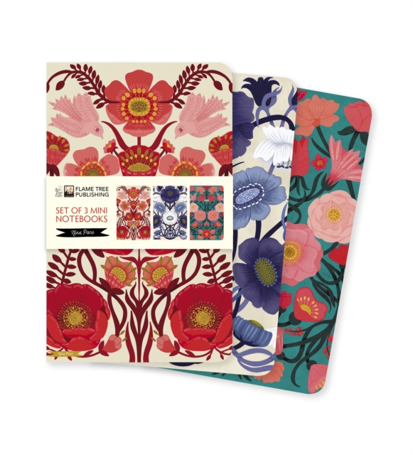 Nina Pace Set of 3 Mini Notebooks, Notebook / blank book Book