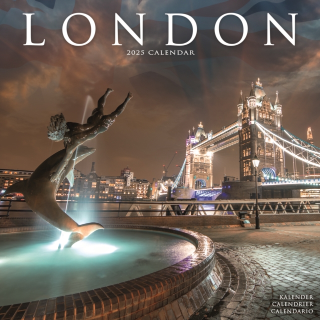 London Calendar 2025 Square Travel Wall Calendar - 16 Month, Calendar Book