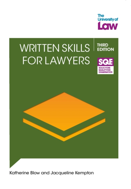 Written Skills for Lawyers 3e, Paperback / softback Book