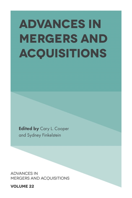 Advances in Mergers and Acquisitions, Hardback Book