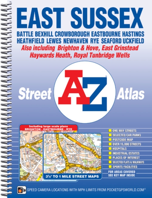 East Sussex Street Atlas, Spiral bound Book