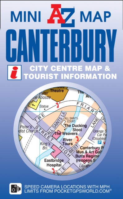 Canterbury Mini Map, Sheet map, folded Book