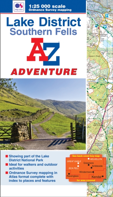 Lake District (Southern Fells) Adventure Atlas, Paperback / softback Book