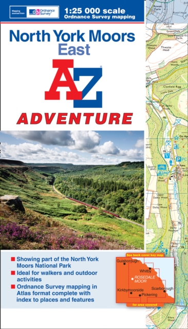 North York Moors East A-Z Adventure Atlas, Paperback / softback Book