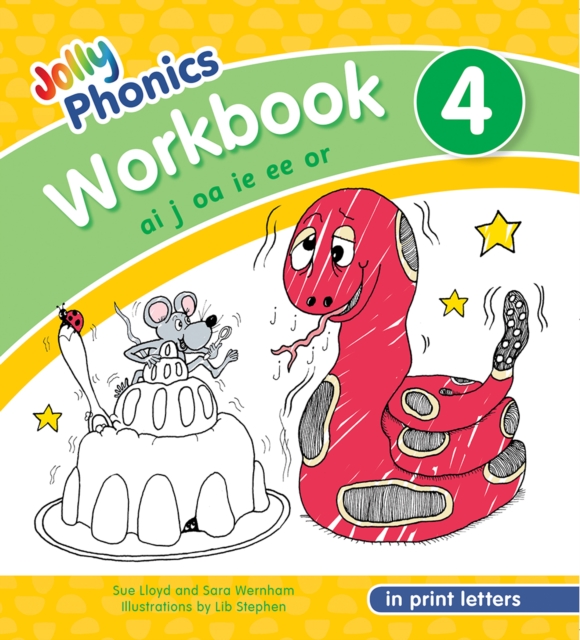 Jolly Phonics Workbook 4 : In Print Letters (American English edition), Paperback Book