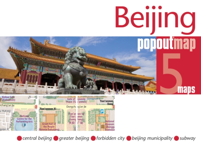 Beijing PopOut Map, Sheet map, folded Book