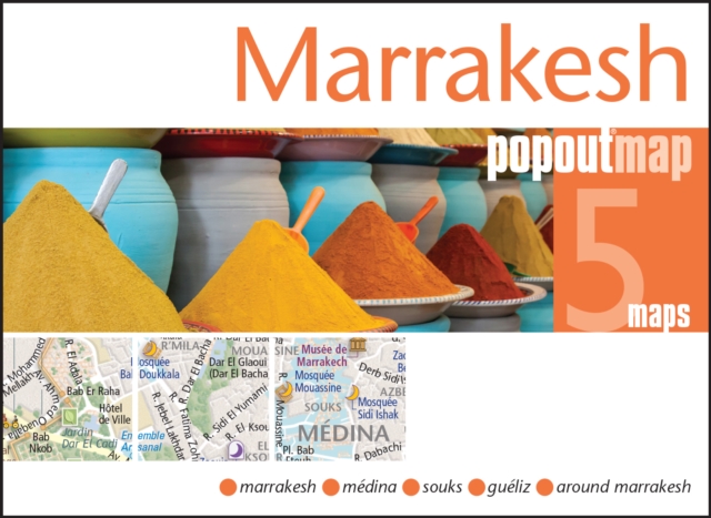 Marrakesh Popout Map : Handy Pocket Size Pop Up City Map of Marrakesh, Sheet map, folded Book