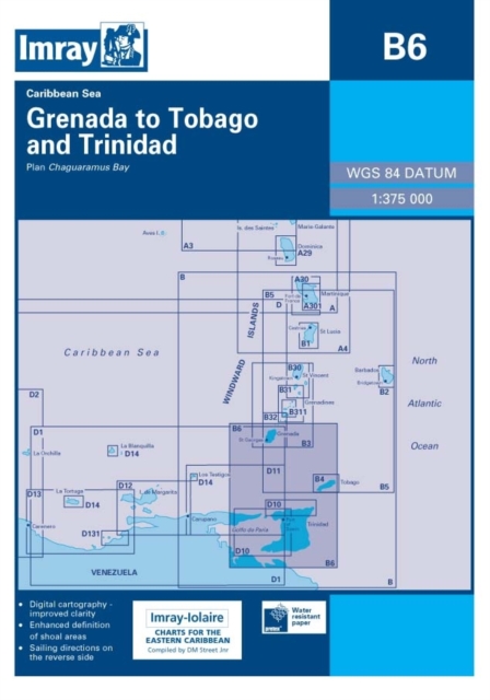 Imray Iolaire Chart B6 : Trinidad and Tobago, Sheet map, folded Book