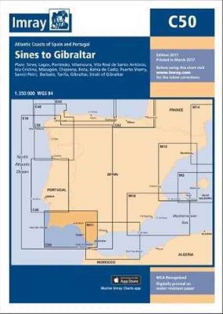 Imray Chart : Sines to Gibraltar, Sheet map Book