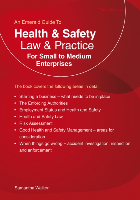 Health And Safety Law & Practice : For Small to Medium Enterprises, Paperback / softback Book