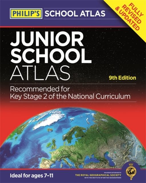 Philip's Junior School Atlas 9th Edition, Hardback Book