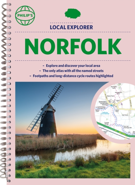 Philip's Local Explorer Street Atlas Norfolk, Spiral bound Book