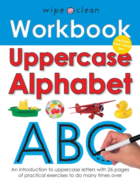 Wipe Clean Work Books : Uppercase Alphabet, Spiral bound Book