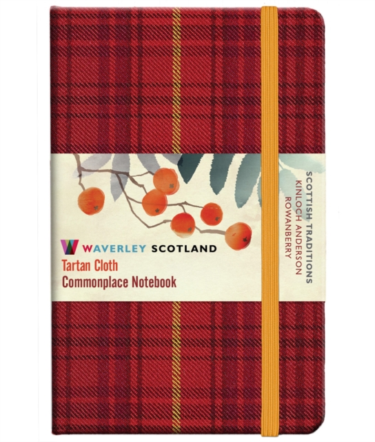 Waverley S.T. (M): Rowanberry Pocket Genuine Tartan Cloth Commonplace Notebook, Hardback Book