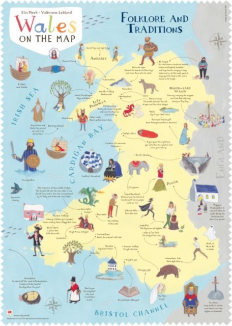 WALES ON THE MAP FOLKLORE & TRADITIONS P,  Book