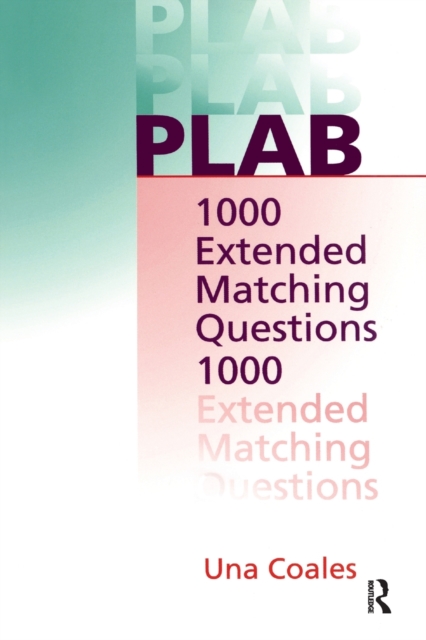 PLAB: 1000 Extended Matching Questions, Paperback / softback Book