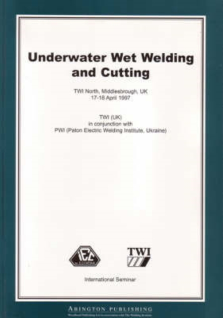 Underwater Wet Welding and Cutting, Paperback / softback Book