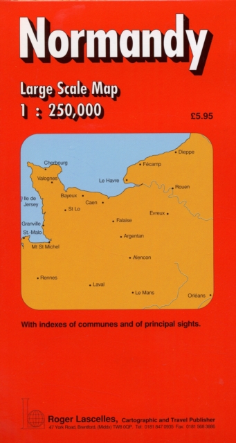Normandy Regional Map, Sheet map, folded Book