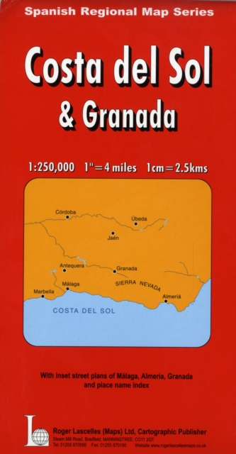 Costa Del Sol and Granada, Sheet map, folded Book