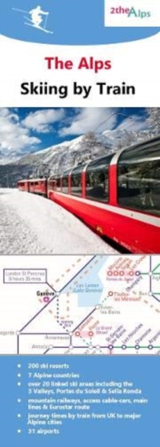 The Alps - Skiing by Train, Sheet map, folded Book