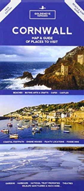 CORNWALL : MAP & GUIDE OF PLACES TO VISIT, Sheet map Book