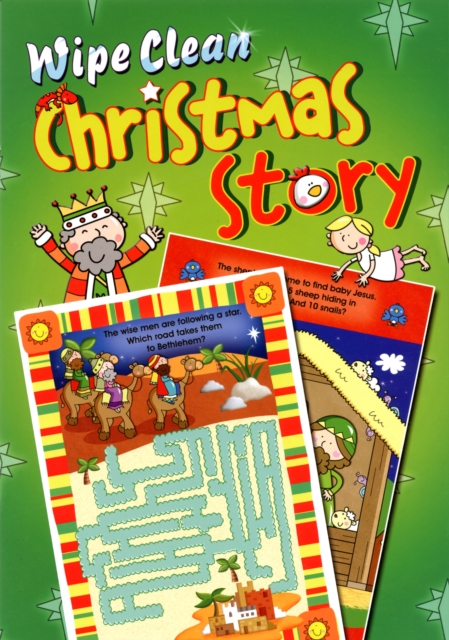 Wipe Clean Christmas Story, Paperback Book