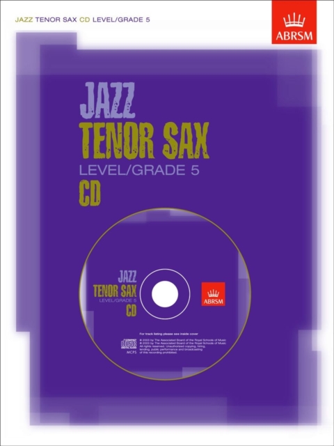 Jazz Tenor Sax CD Level/Grade 5 : Not for sale in North America, CD-Audio Book
