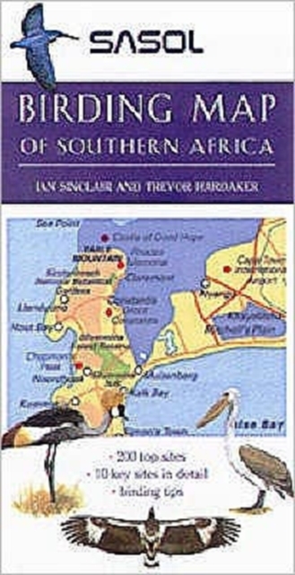 Sasol Birding Map of Southern Africa, Sheet map, folded Book