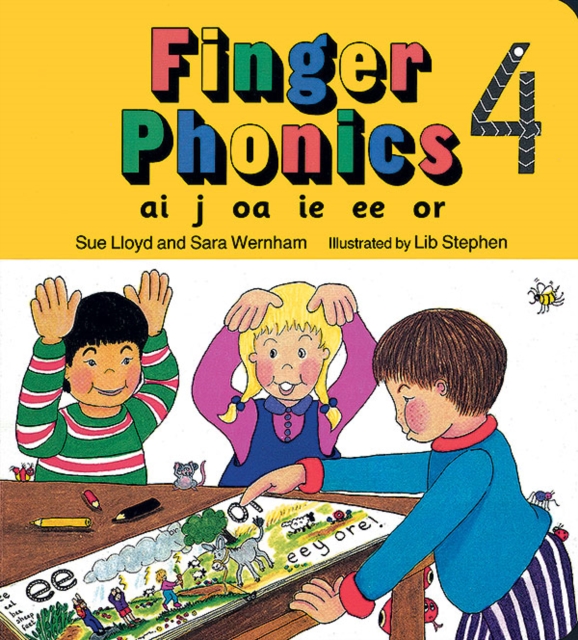 Finger Phonics book 4 : in Precursive Letters (British English edition), Board book Book