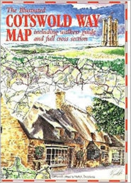 The Cotswold Way Map, Sheet map, folded Book