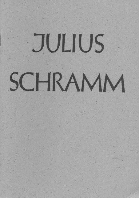 Julius Schramm, Paperback / softback Book