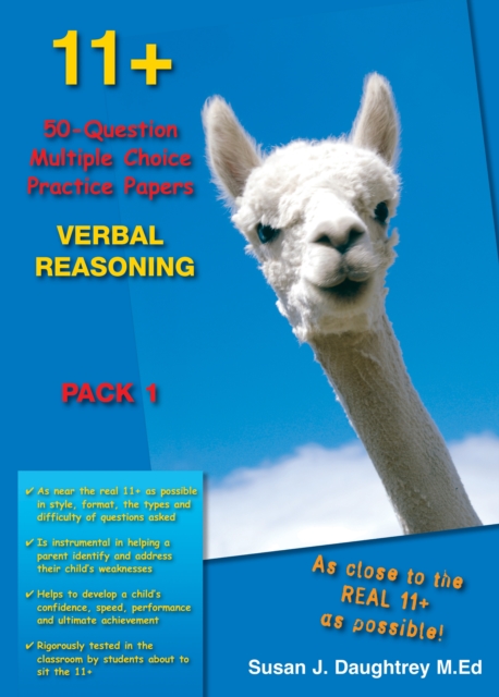 11+ 50-question Multiple Choice Practice Papers Verbal Reasoning Pack 1, Paperback / softback Book