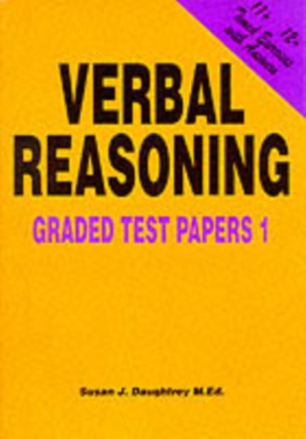 Verbal Reasoning : Graded Test Papers No. 1, Paperback / softback Book