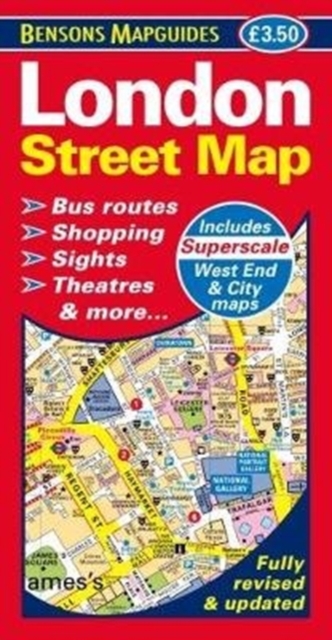 London Street Map, Sheet map, folded Book